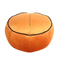 Wohnen Rundes Yoga-Kissen in Bronze Samt - Colistran