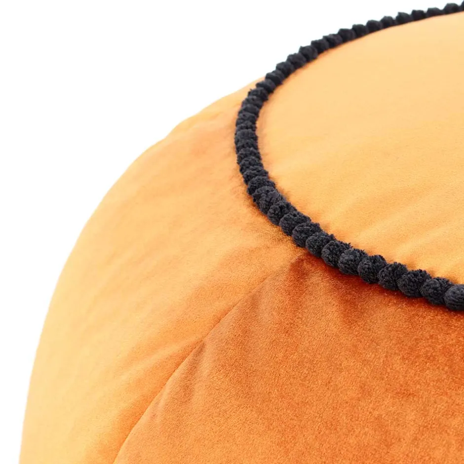 Wohnen Rundes Yoga-Kissen in Bronze Samt - Colistran