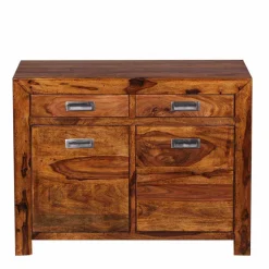 Wohnen Rustikale Kommode Hoslo aus Holz massiv Sheesham