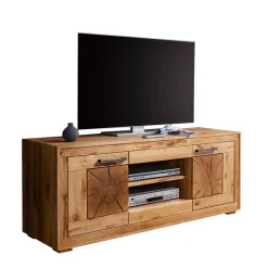 Rustikale Schrankwand Troncon aus Wildeiche (vierteilig)^Wohnen Sale