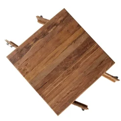 Wohnen Rustikaler Couchtisch Ragista aus Teak Recyclingholz