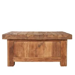 Wohnen Rustikaler Couchtisch Ragista aus Teak Recyclingholz