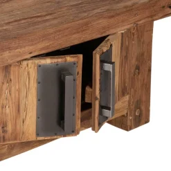 Wohnen Rustikaler Couchtisch Ragista aus Teak Recyclingholz