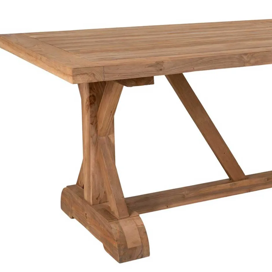 Rustikaler Gartentisch aus Teak Massivholz - Acess^Wohnen Clearance