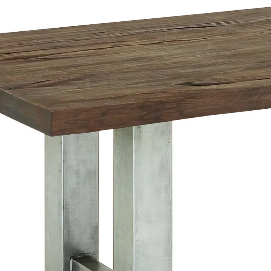 Wohnen Rustikaler Industry Tisch mit Holz Wildeiche - Piave