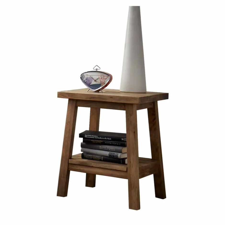 Rustikaler Nachttisch Lacuisia aus Wildeiche geölt^Wohnen Clearance