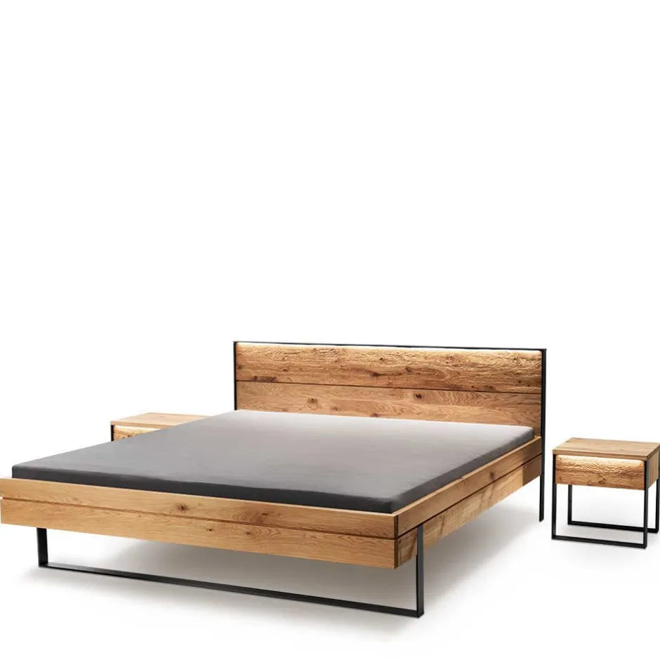 Rustikales Design Bett auf Kufen - Claas^Wohnen Discount