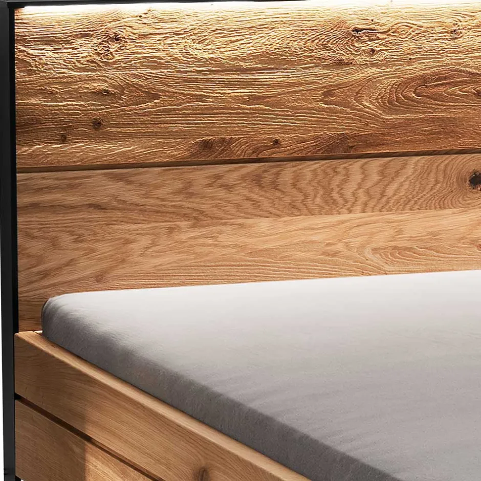 Rustikales Design Bett auf Kufen - Claas^Wohnen Discount