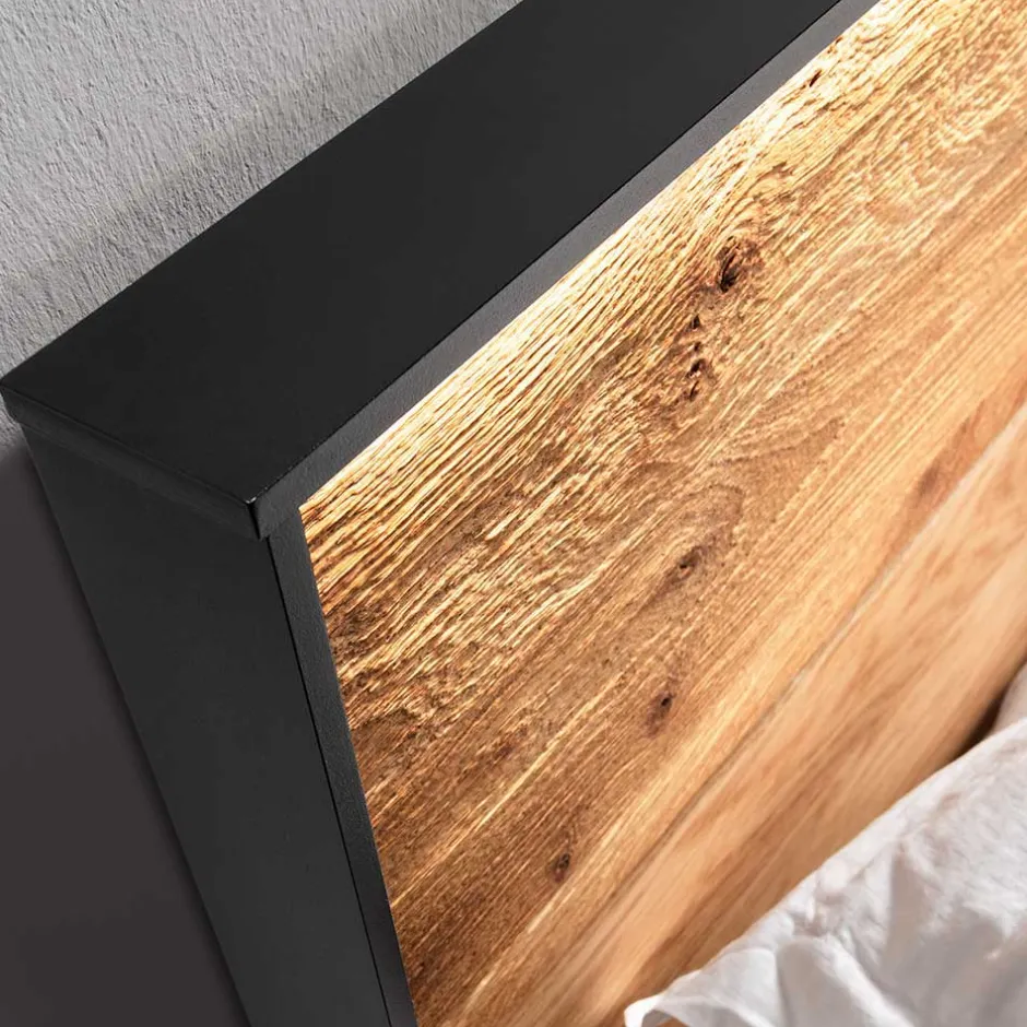 Rustikales Design Bett auf Kufen - Claas^Wohnen Discount