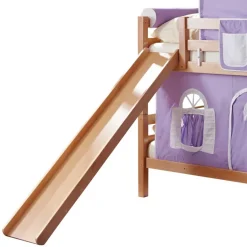 Kinder Wohnen Rutsche Doppelstockbett aus Buche Natur - Hamjon