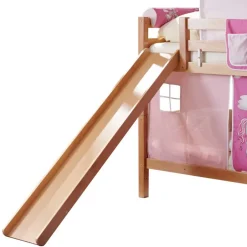Kinder Wohnen Rutsche Etagenbett für Mädchen in Natur - Norklin