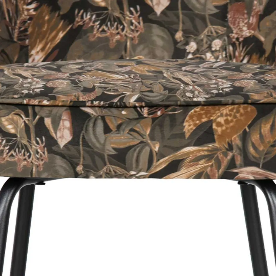 Samt Barstuhl mit Pflanzen Muster - Nongo^Wohnen Online