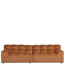 Wohnen Samt Designcouch in Terracotta - Gracey