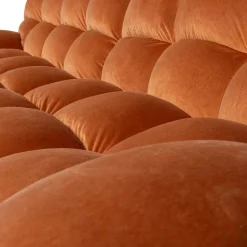 Wohnen Samt Designcouch in Terracotta - Gracey