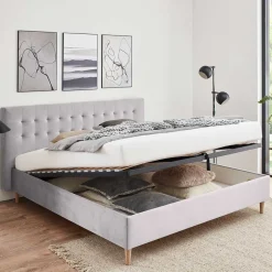 Samt Doppelbett mit Bettkasten - Diadonna^Wohnen Hot