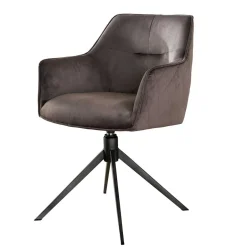 Samt Drehstühle mit Armlehnen - Austino (2er Set)^Wohnen New