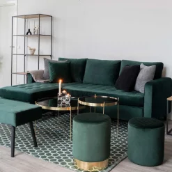 Samt Ecksofa Schenkel links oder rechts - Ciacoga^Wohnen Clearance