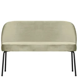 Wohnen Samt Esstischbank in Graugrün - Ilussiana