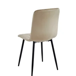 Samt Esstischstühle in Taupe - Temir (4er Set)^Wohnen Online