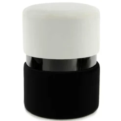 Samt Hocker in Creme & Schwarz - Gilianoa^Wohnen Hot