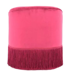 Samt Kindersessel in Pink mit Fransen - Lagada^Wohnen Hot