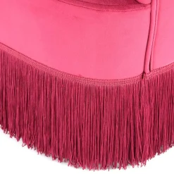 Samt Kindersessel in Pink mit Fransen - Lagada^Wohnen Hot