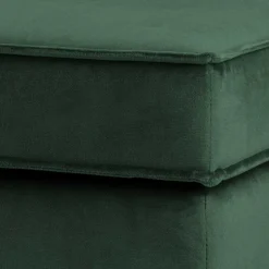 Wohnen Samt Polsterhocker in Grün - Distroit