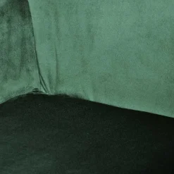 Wohnen Samt Polsterstuhl mit Armlehnen in Grün - Panura