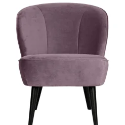 Wohnen Samt Sessel in Flieder - ohne Armlehnen - Barna