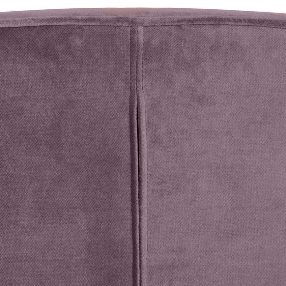Wohnen Samt Sessel in Flieder - ohne Armlehnen - Barna