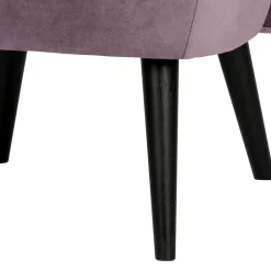 Wohnen Samt Sessel in Flieder - ohne Armlehnen - Barna