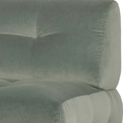 Wohnen Samt Sessel ohne Armlehnen in Graugrün - Norwich