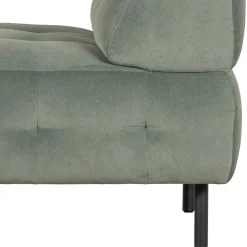 Wohnen Samt Sessel ohne Armlehnen in Graugrün - Norwich