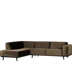 Samt Sofa Eckgarnitur in Taupe - Matca^Wohnen Online