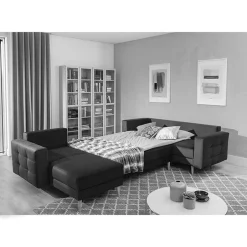 Samt U-Sofa in Senfgelb - Janluca^Wohnen