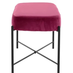 Samtbank in Pink mit Metallgestell - Infernya^Wohnen Clearance