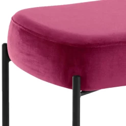 Samtbank in Pink mit Metallgestell - Infernya^Wohnen Clearance