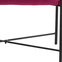 Samtbank in Pink mit Metallgestell - Infernya^Wohnen Clearance