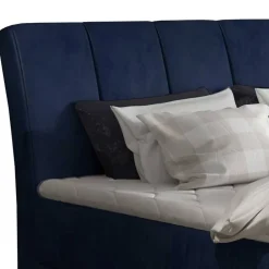 Wohnen Samtbett mit Matratzen in Dunkelblau - Dessa