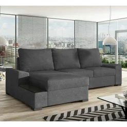 Samt-Ecksofa mit Schlaffunktion - Navarra^Wohnen Best