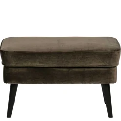 Wohnen Samthocker in Dunkelgrün - Luzius