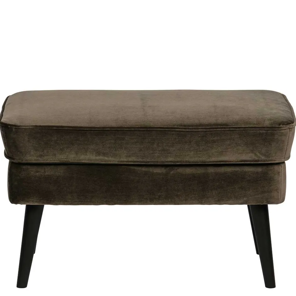 Wohnen Samthocker in Dunkelgrün - Luzius