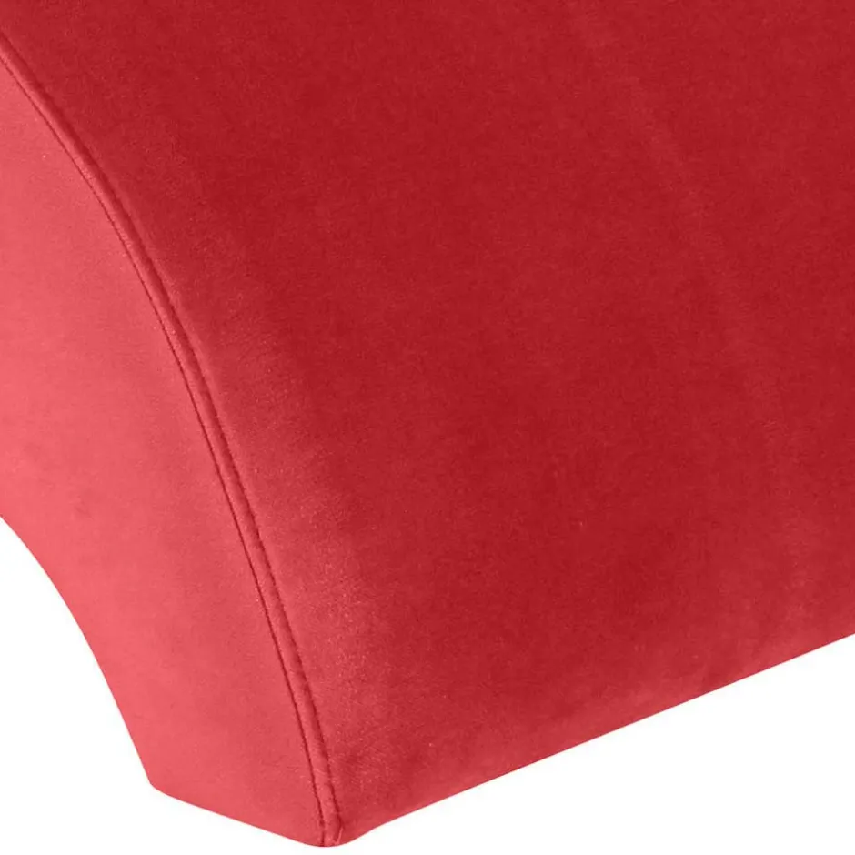 Wohnen Samtvelours Lesesessel in Rot - Haniata
