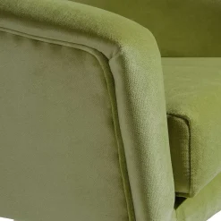 Samtvelours Polstersessel in Oliv Grün - Canossa^Wohnen Online