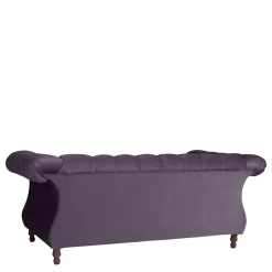 Samtvelours Sofa in Dunkellila - Valbreda^Wohnen Clearance