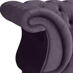 Samtvelours Sofa in Dunkellila - Valbreda^Wohnen Clearance