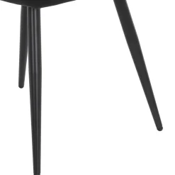 Samtvelours Tischsessel in Schwarz - Laromain (2er Set)^Wohnen Clearance