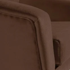 Wohnen Samtvelours Wohnzimmersessel in Braun - Botein