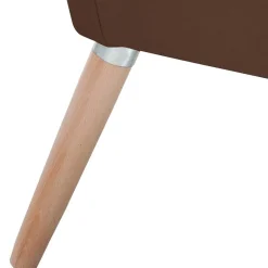 Wohnen Samtvelours Wohnzimmersessel in Braun - Botein