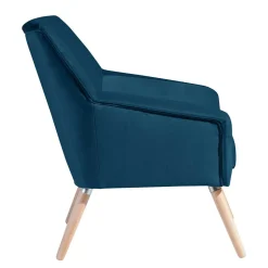 Samtvelours-Sessel in Petrol Blau - Bakra^Wohnen Sale